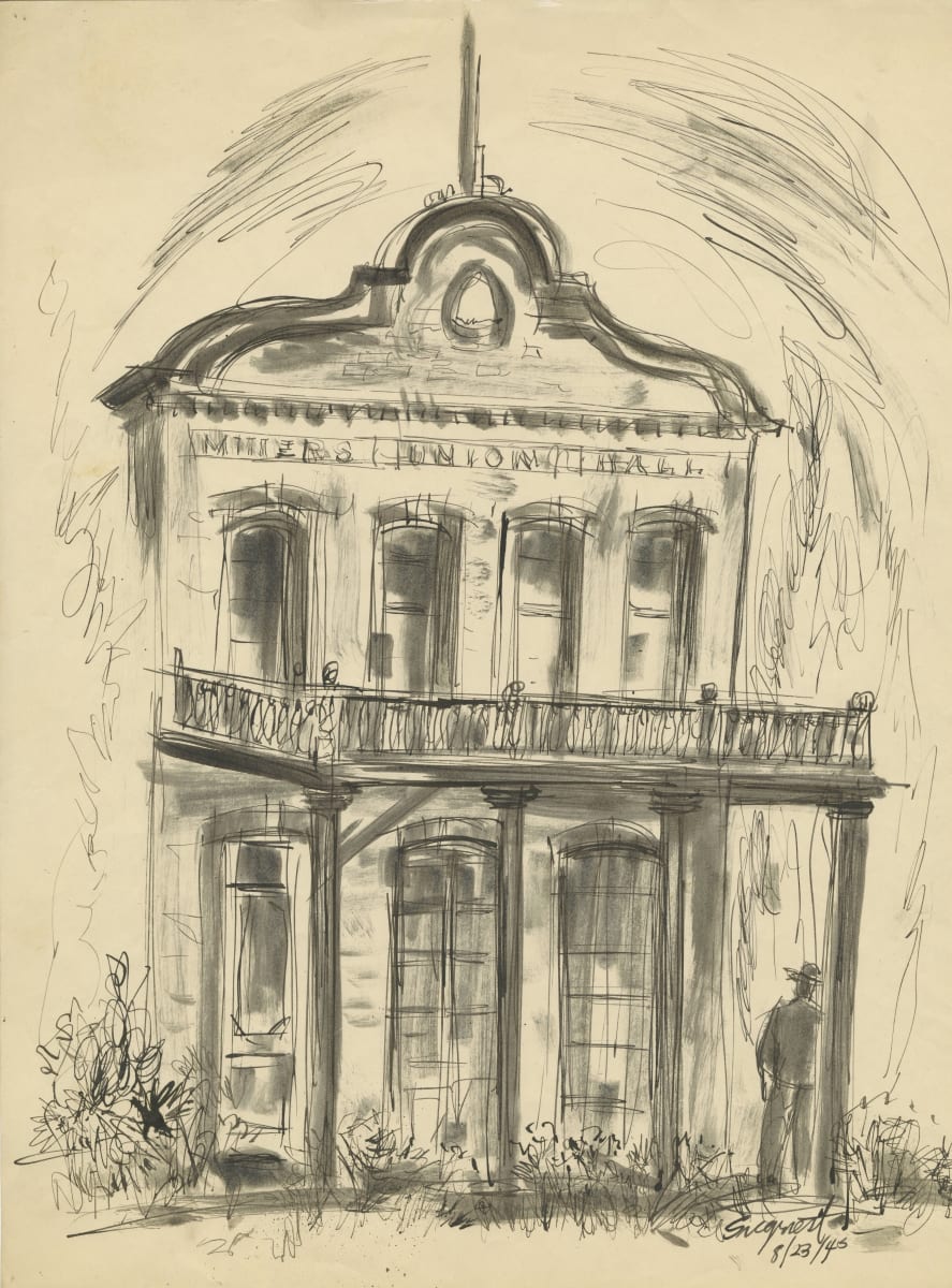 Untitled [Miner's Union Hall] by Louis Bassi Siegriest 