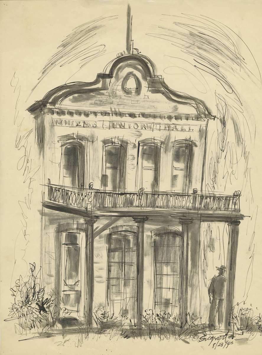 Untitled [Miner's Union Hall] by Louis Bassi Siegriest, Image 2.