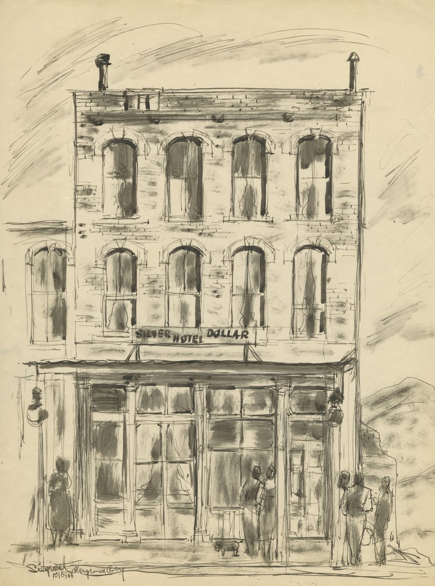 Virginia City [Silver Dollar Hotel] by Louis Bassi Siegriest 