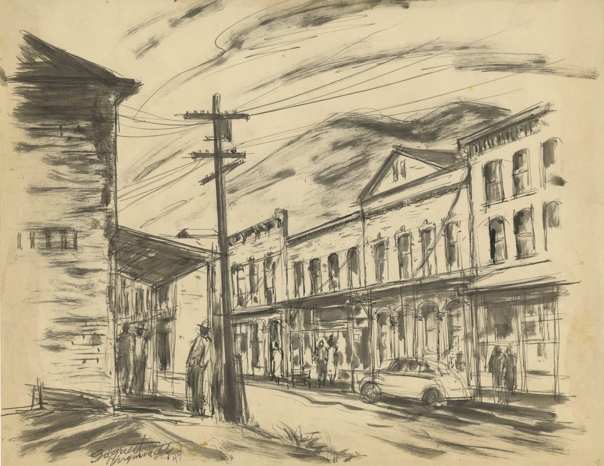 Main Street Virginia City by Louis Bassi Siegriest 