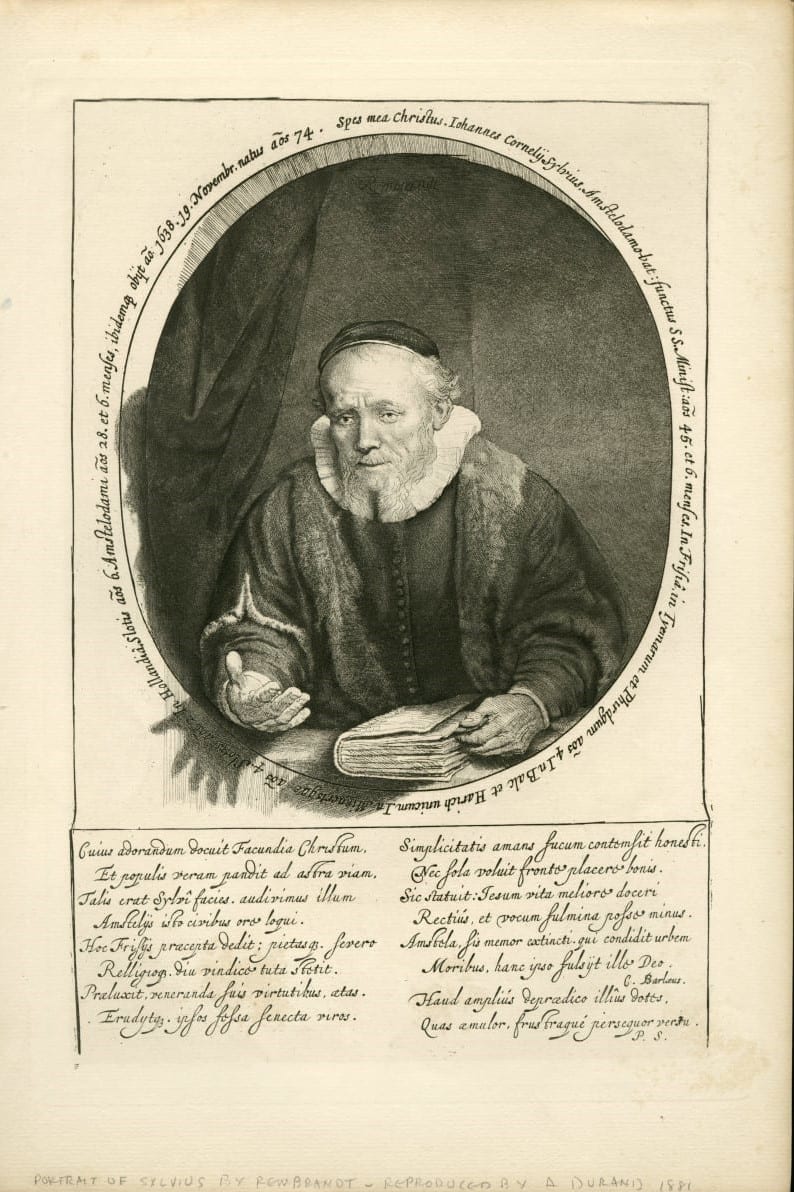 Portrait of Sylvius, after Rembrandt by Charles Amand-Durand 