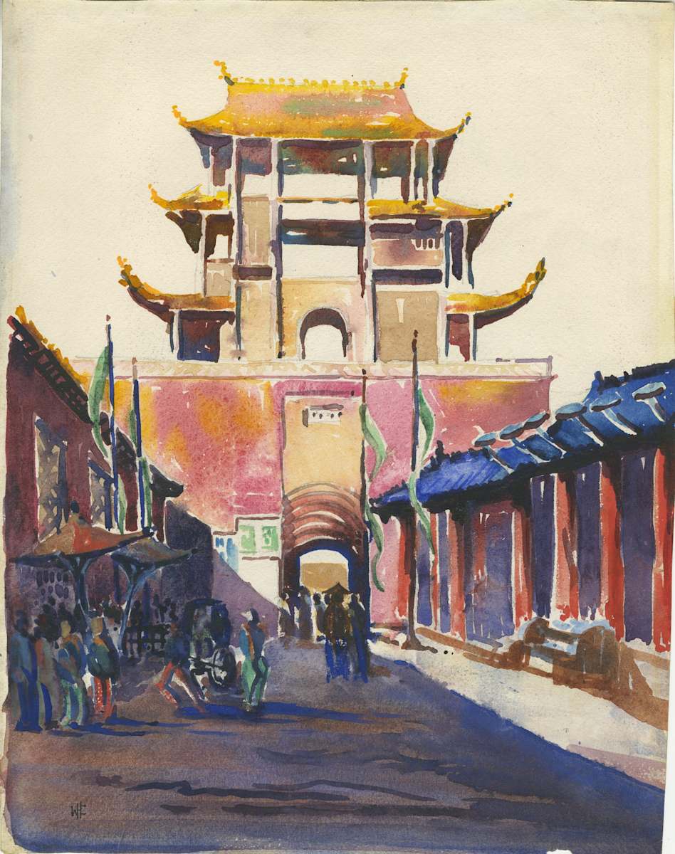 Peking Wall Gate by Willis H. Church, Image 1.