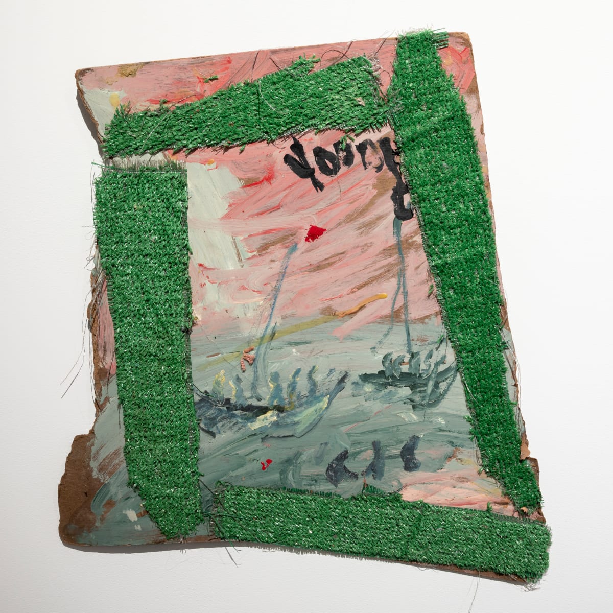 Boat People with Sharks by Purvis Young, Image 2.