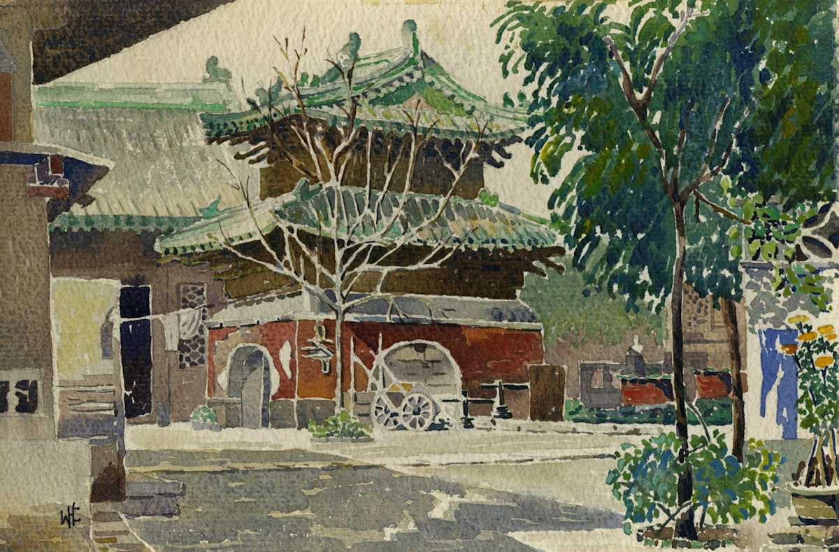 Peking Scene by Willis H. Church 