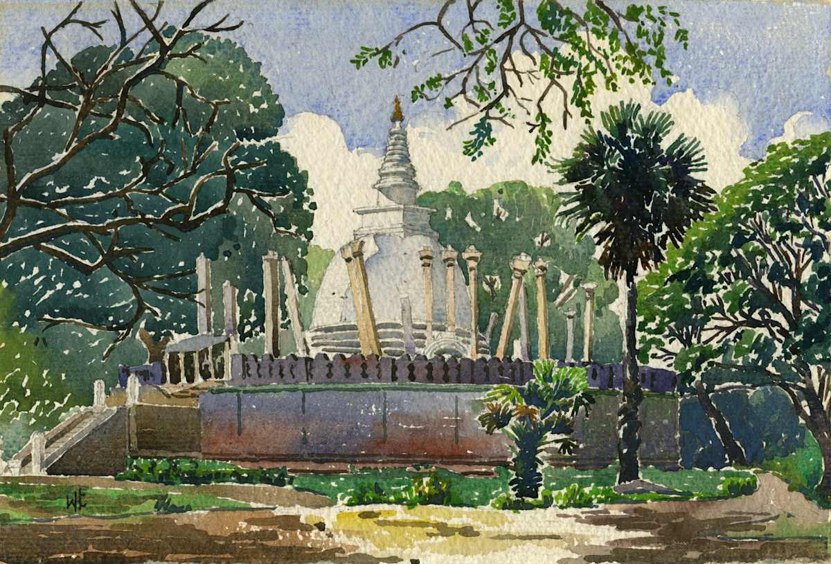 Temple Ruins, Siam (Old Capital) by Willis H. Church, Image 1.