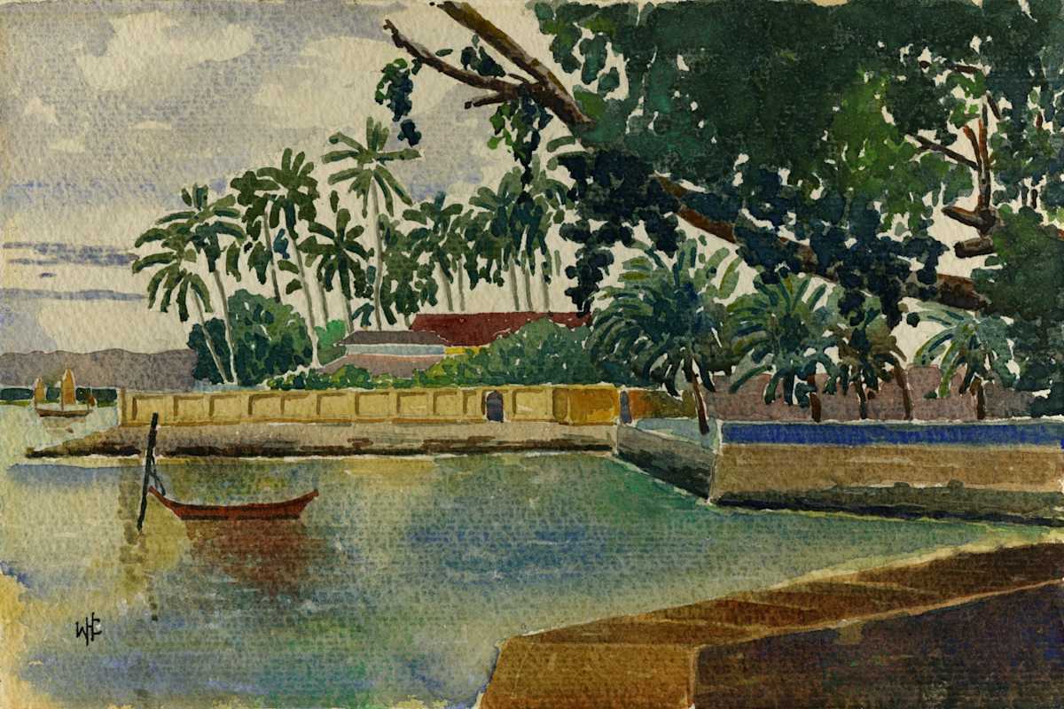 Ceylon Water Scene by Willis H. Church, Image 2.