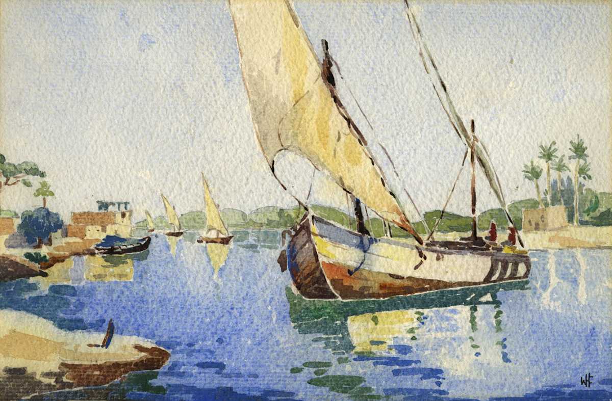 Nile River Scene by Willis H. Church, Image 2.