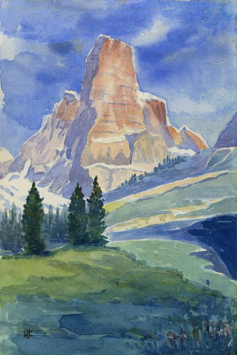 Dolomites, Northern Italy by Willis H. Church, Image 1.