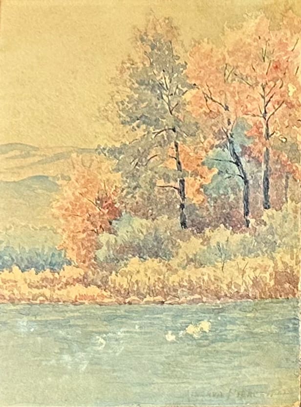 On the Truckee River by Minerva Pierce 