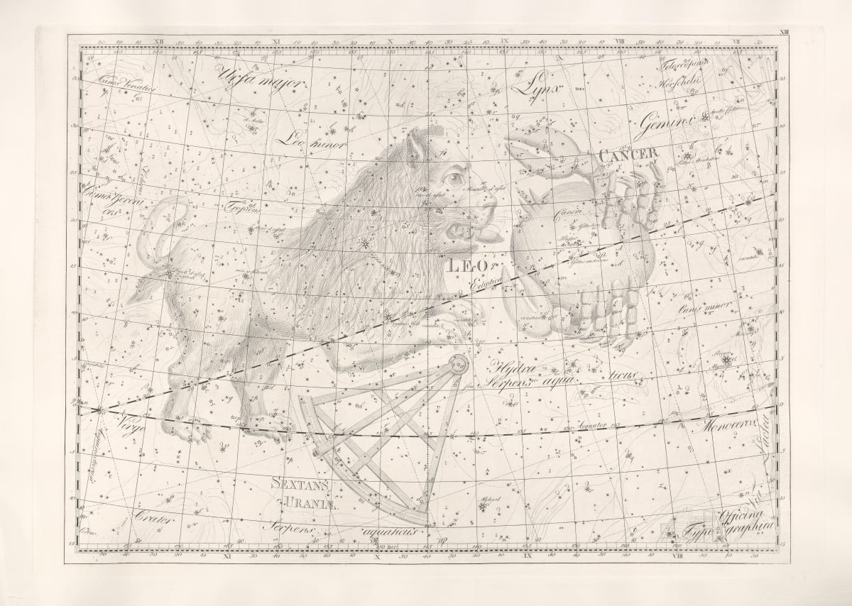 Leo from Uranographia 1801 by Johann Elert Bode 