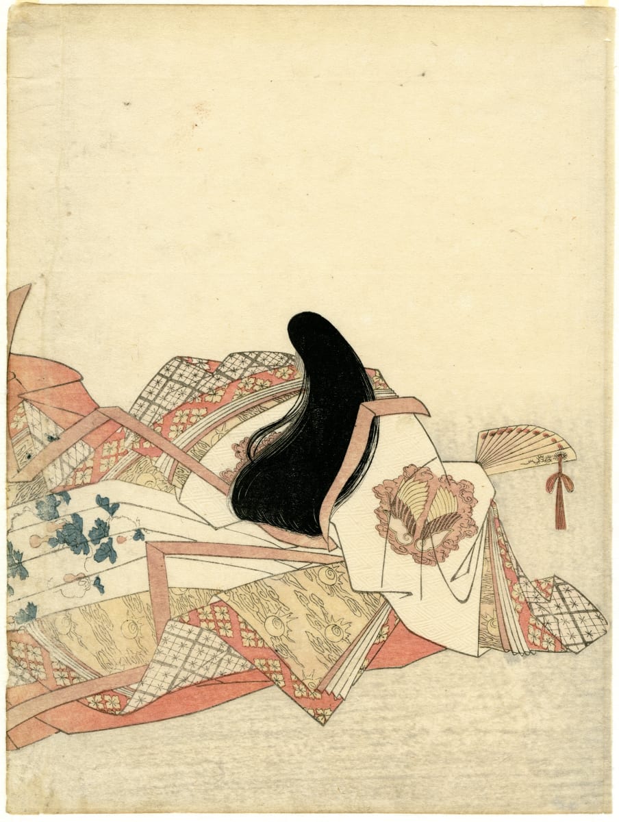 Go-Toba-in no Shimotsuke 後鳥羽院下野 by Chōbunsai (Hosoda) Eishi (鳥文斎(細田)栄之) 