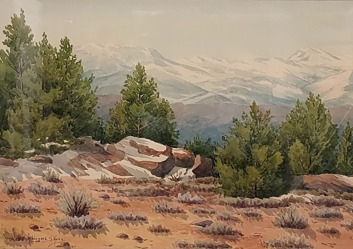 Mt. Rose, Slide Mountain from Geiger Grade near Dead Man's Point by Hildegard Herz 