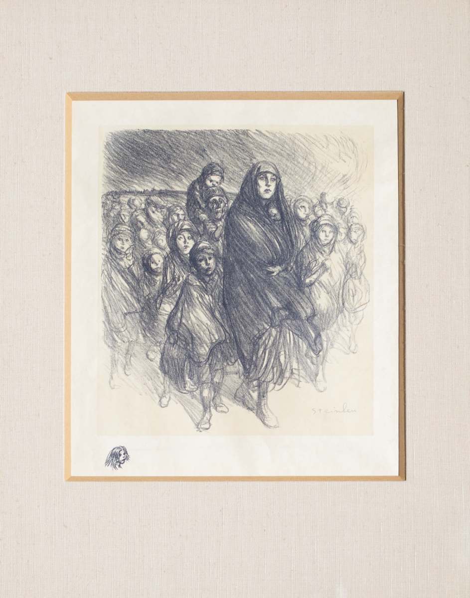 L'exode belge (The Belgian Exodus) by Théophile-Alexandre Steinlen, Image 1.