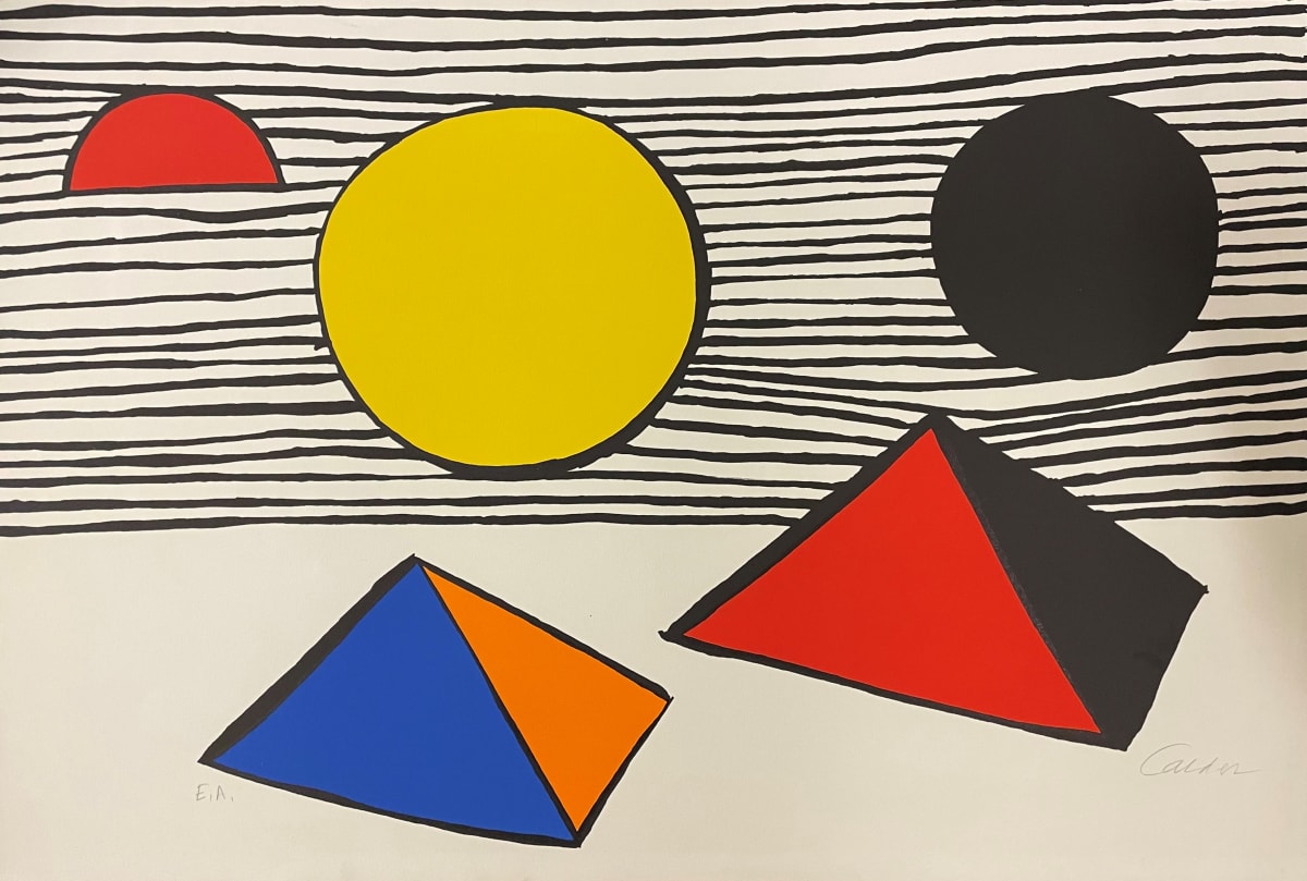 Pyramids and Sun by Alexander Calder 
