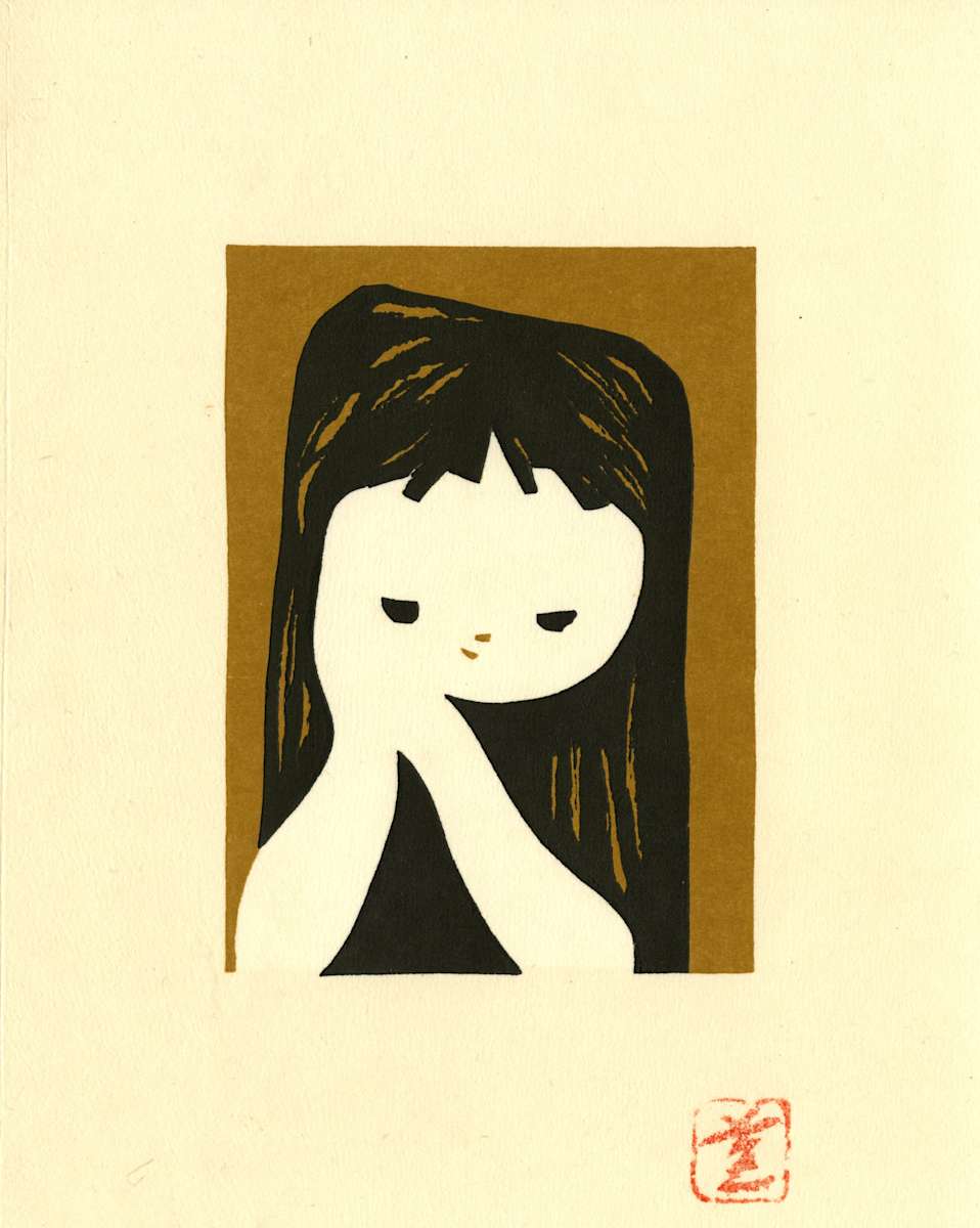 Girl Clasping Hands by Kaoru Kawano, Image 1.