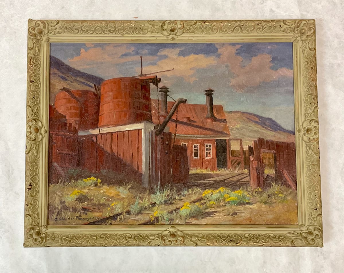 Virginia & Truckee Roundhouse, Virginia City by Sheldon Pennoyer 