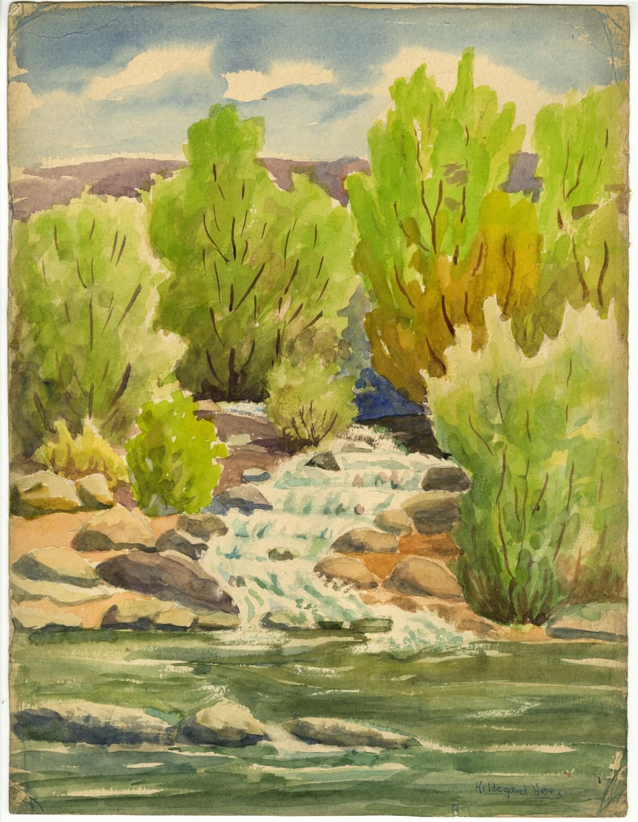 Rushing Creek near Mayberry Bridge by Hildegard Herz 