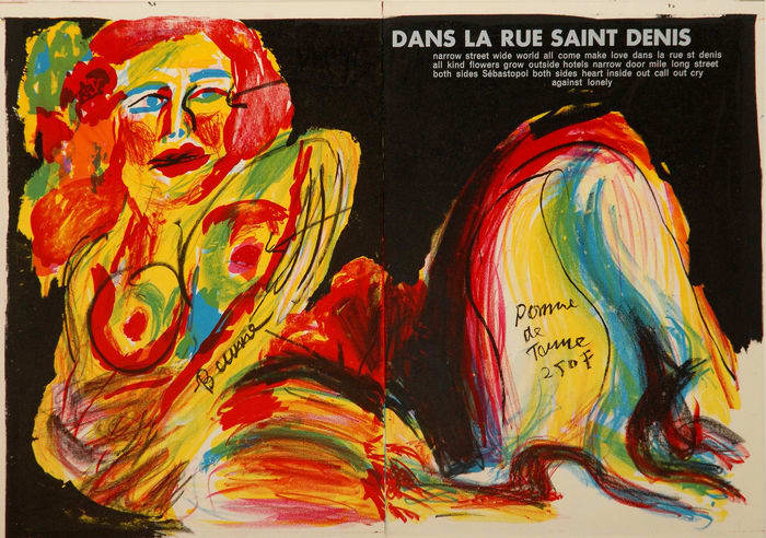 Dans La Rue Saint Denis by Walasse Ting 