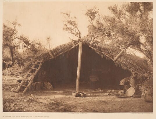 A Home in the Mesquite - Chemehuevi by Edward S. Curtis 