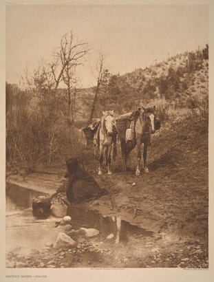 Getting Water - Apache by Edward S. Curtis 