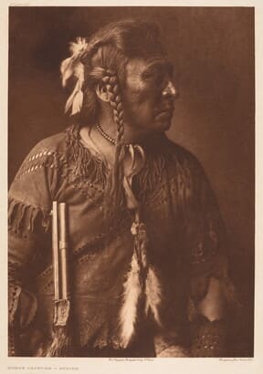 Horse Capture - Atsina by Edward Sheriff Curtis, Image 1.