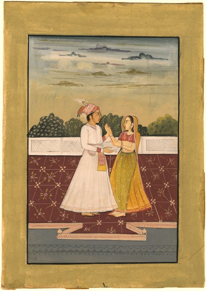 Young Mughal and Lady by Unknown 