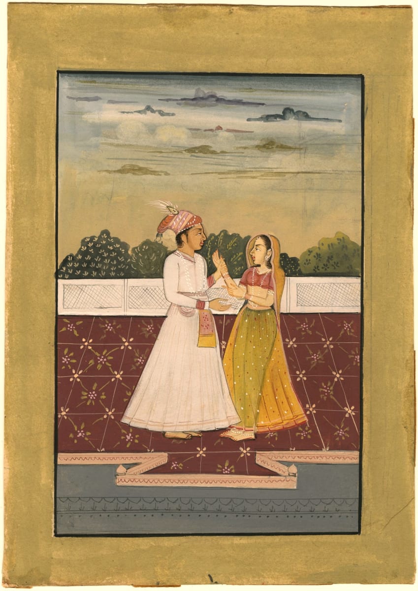Young Mughal and Lady by Unknown, Image 2.