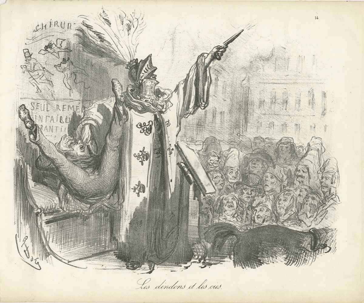Les Dindons et les Oies by Gustave Doré, Image 2.