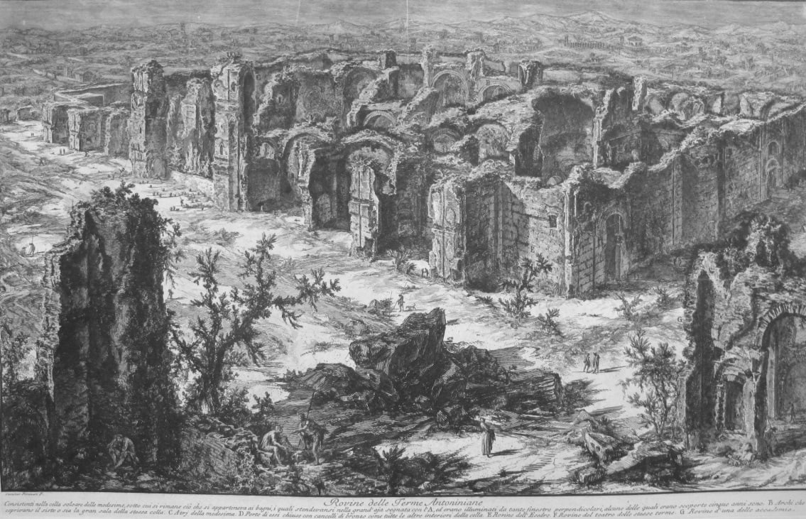 Rovine delle Terme Antoniniane (Ruins of the Antonine Baths) by Giovanni Battista Piranesi 