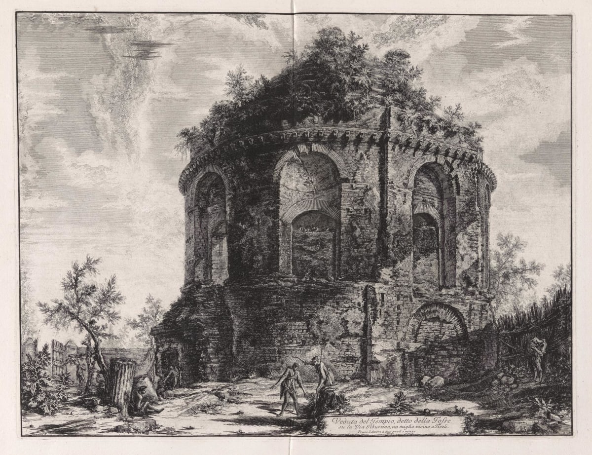 Veduta del Tempio, detto della Tosse... (View of the Tempio della Tosse) by Giovanni Battista Piranesi 