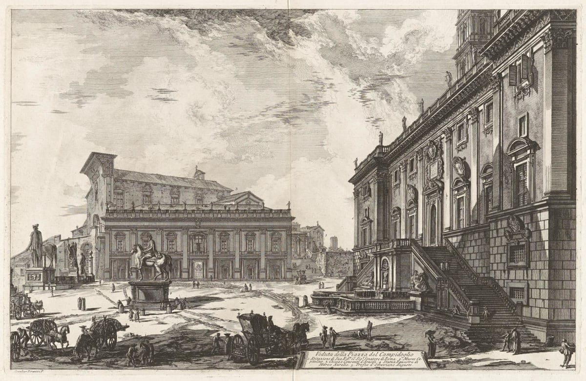 Veduta della Piazza del Campidoglio (View of the Piazza del Campidoglio) by Giovanni Battista Piranesi 