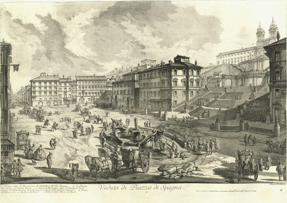 Veduta di Piazza Spagna (View of the Piazza di Spagna) by Giovanni Battista Piranesi 