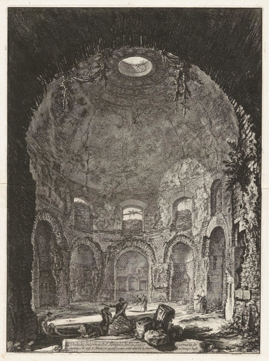 Veduta interna del Tempio della Tosse... (Interior view of the Tempio della Tosse) by Giovanni Battista Piranesi 