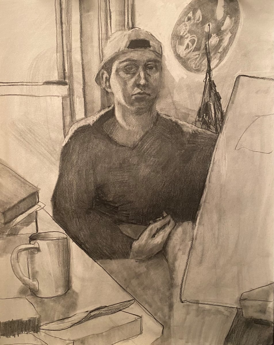Self Portrait with Coffee, Image 1.