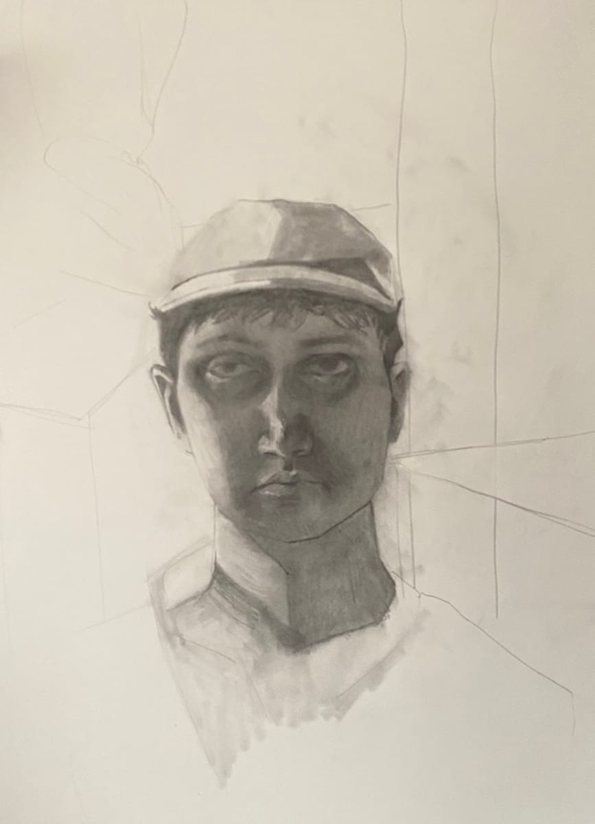 Self Portrait in Pencil, Image 1.