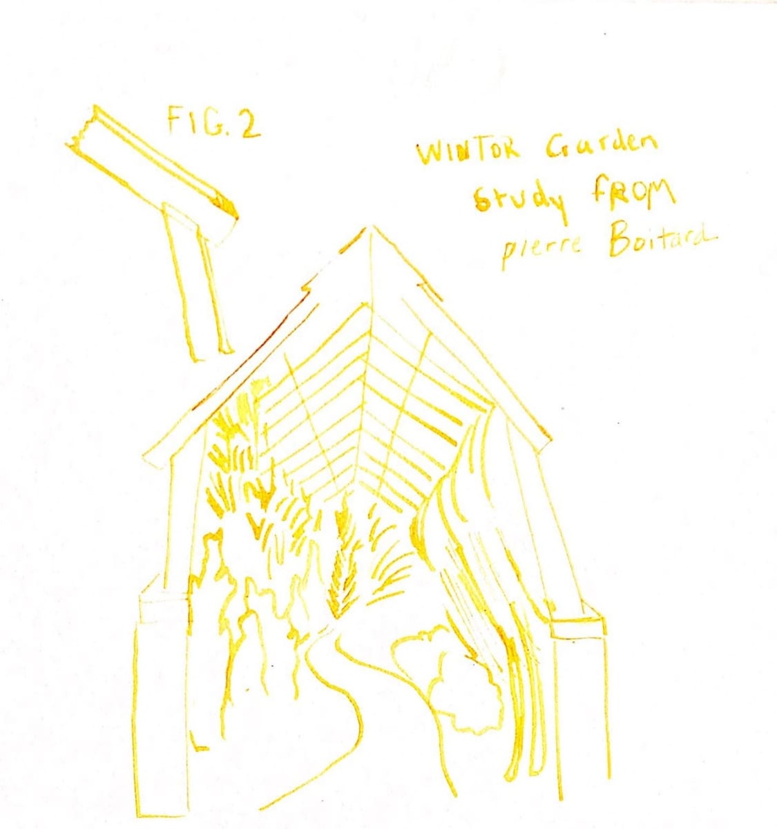 Drawings for a Greenhaus, Image 1.