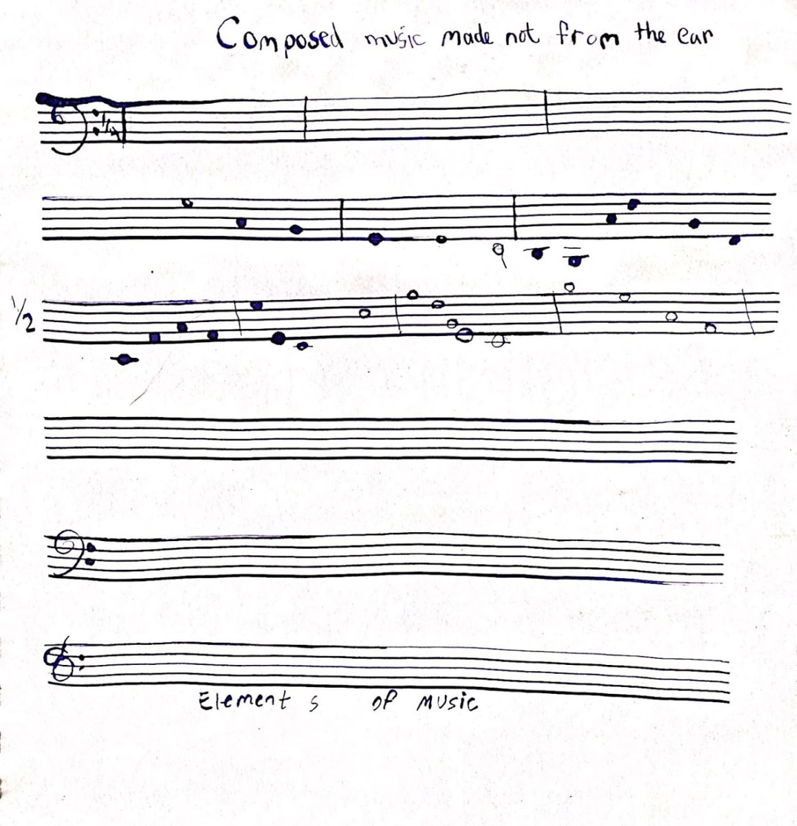 Composed Music Made not from the Ear, Image 1.