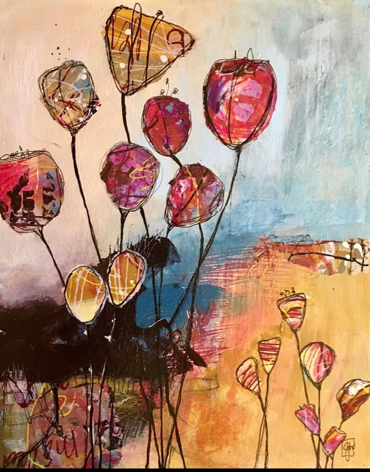 Abstract Lotus by gabriela hirt 