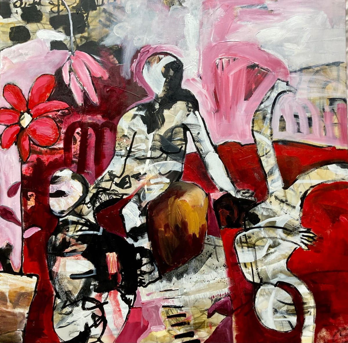 Storied Red by gabriela hirt  Image: One of the 1-hour paintings