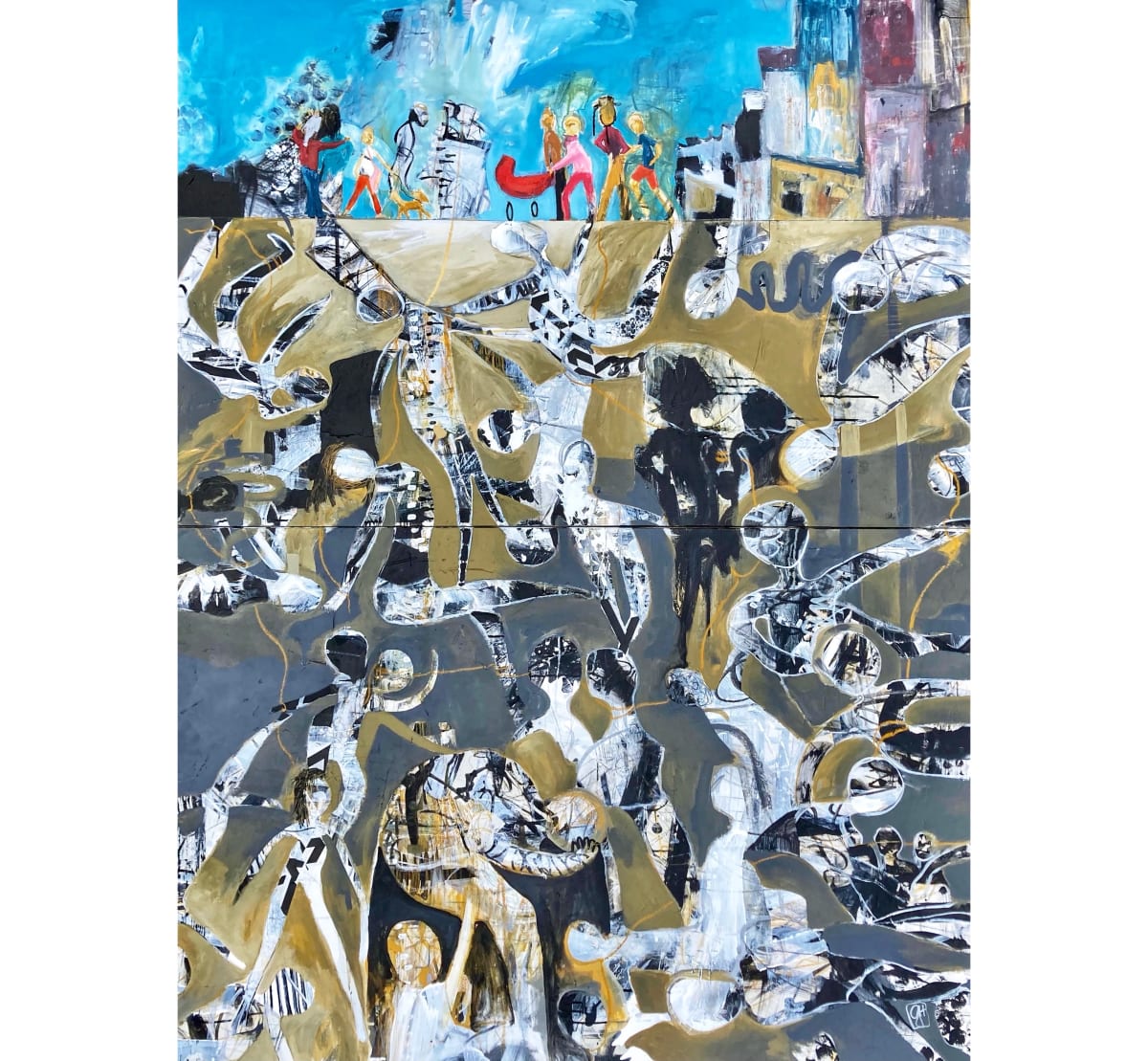 Underbelly by gabriela hirt  Image: In “Underbelly” I am exploring belonging and exclusion as well as the relationship between German guilt and de-colonial healing in my adopted home in Canada. The piece is part of my collection “The Indelible Mark” which looks at ways human belonging is affected by trauma - at the level of family, but also, more broadly, of society and culture. It expresses my belief, that suppression and injustice hurts a community as a whole, not only the people on whose exclusion from opportunity we thrive.