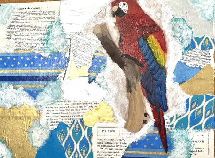 Vibrant Bird by Melina Araujo 