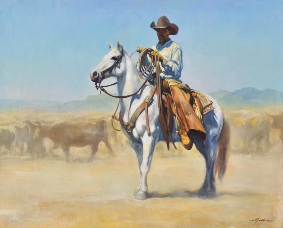 Snow and Charlie by William Martin  Image: William Martin is the Shock of the West juror and is represented by Big Horn Galleries.