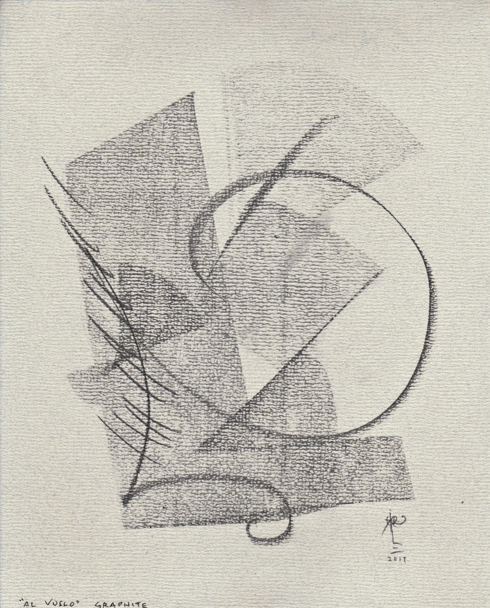 Obras en graphite_0066_Al Vuelo_A by Luis Ituarte  