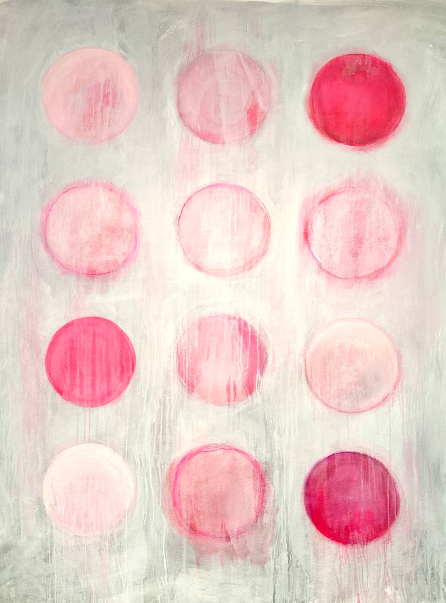 Pink Circles by susan wolfe huppman 