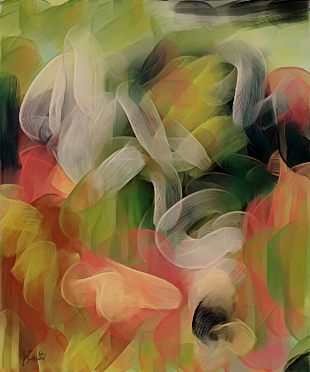 Breath Of Spring by Joseph Liberti  Image: An abstract expression of the tones and energies of early spring in Colorado.