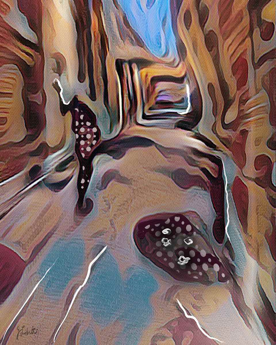 Gallery Way by Joseph Liberti  Image: The art expresses the lighting and mystery of an alleyway to a city art gallery.