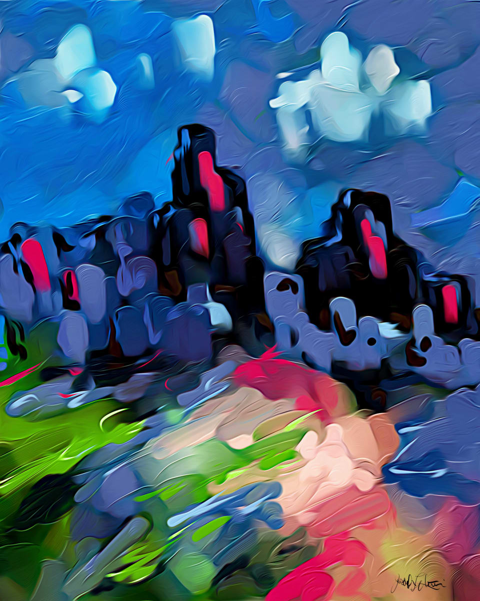 Night Life - Unframed Print by Joseph Liberti  Image: An expression of the energies of night time at the Garden Of The Gods