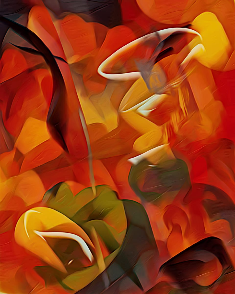 Summer's Journey - Framed by Joseph Liberti  Image: A visual jazz expression of summer passing into fall.