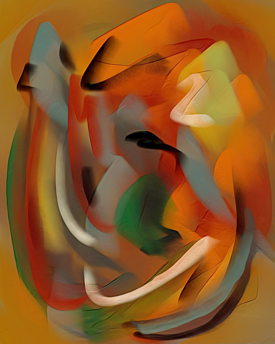Peaceful Autumn - Framed by Joseph Liberti  Image: A visual hazz abstract expression of the peace of Autumn.