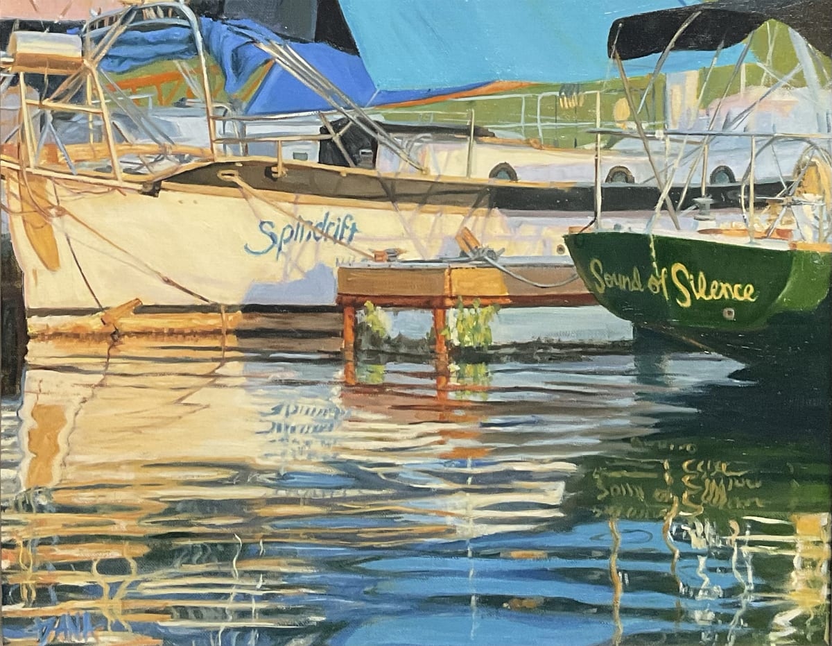 Sailboat Reflections by Dana Lombardo 